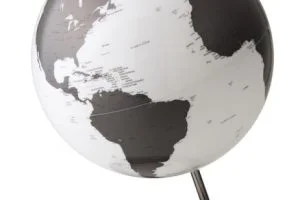 Atmosphere Charcoal Globus Bordlampe
